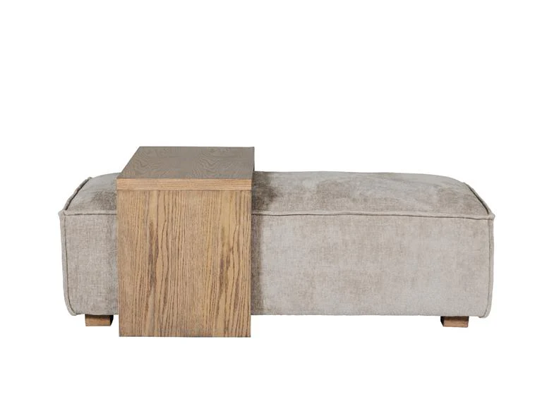 Bodhi Ottoman with Table – Mink or Olive Fabric 600mm x 1310mm - Image 3
