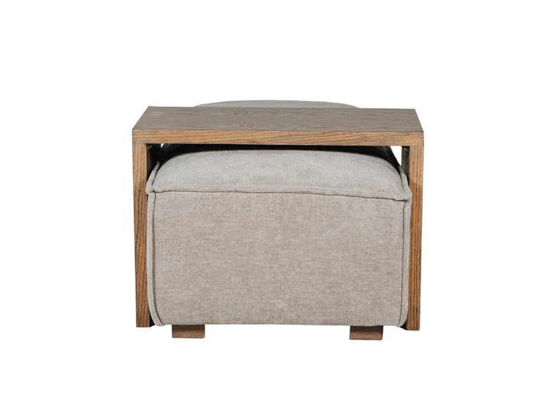 Bodhi Ottoman with Table – Mink or Olive Fabric 600mm x 1310mm - Image 4