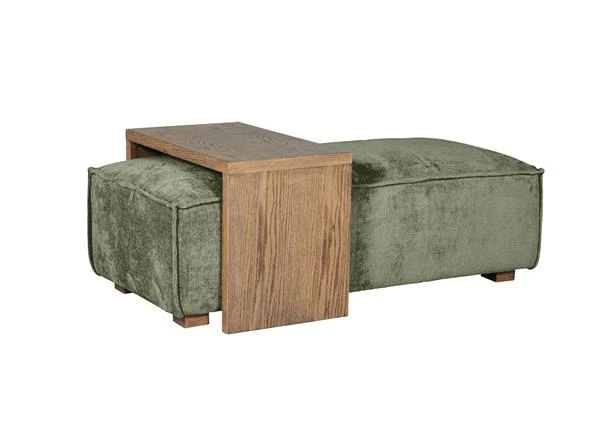 Bodhi Ottoman with Table – Mink or Olive Fabric 600mm x 1310mm - Image 6