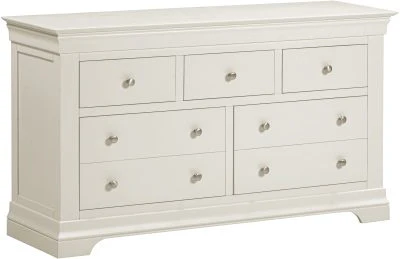 Bordeaux 3+2 Drawer Chest – Ivory Finish 900mm - Image 2