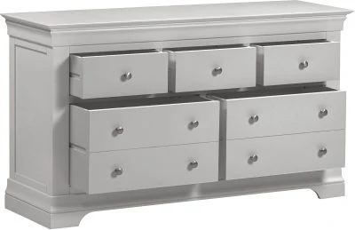 Bordeaux 3+2 Drawer Chest – Pebble Grey with Dovetail Jointed Drawers (PRE-ORDER FOR JULY) - Image 3