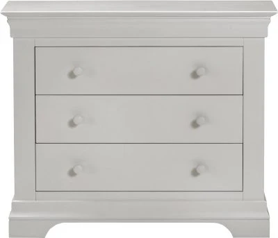 BORDEAUX 3 DRAWER CHEST - PEBBLE GREY - Image 5