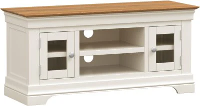 BORDEAUX SMALL TV STAND - IVORY/OAK - Image 2