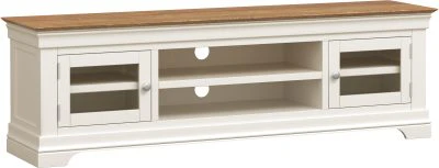 BORDEAUX TV STAND - IVORY/OAK - Image 2