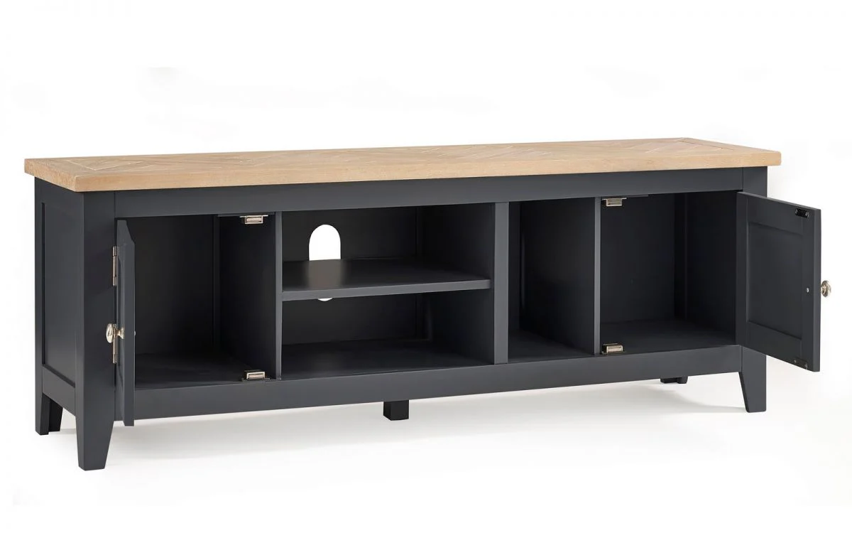 Bordeaux Tv Unit Dark Grey - Image 4