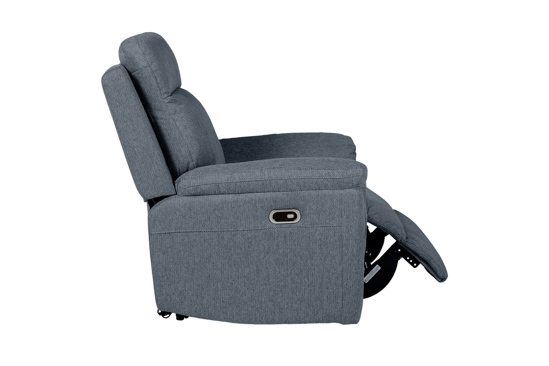 Bowie 1 Seater Electric Recliner – Grey with USB Ports - Image 2