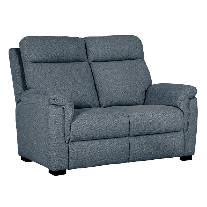 Bowie 2 Seater Sofa – Grey Fabric with Lumbar Support