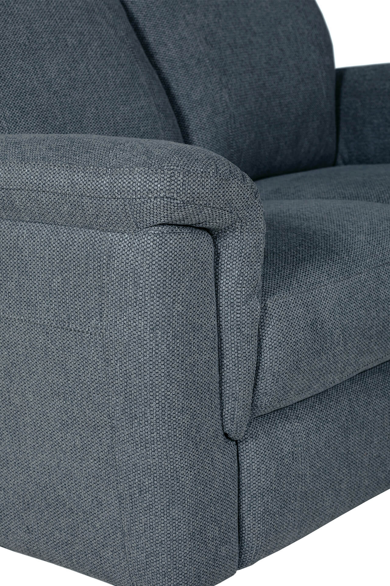 Bowie 2 Seater Sofa – Grey Fabric with Lumbar Support - Image 2
