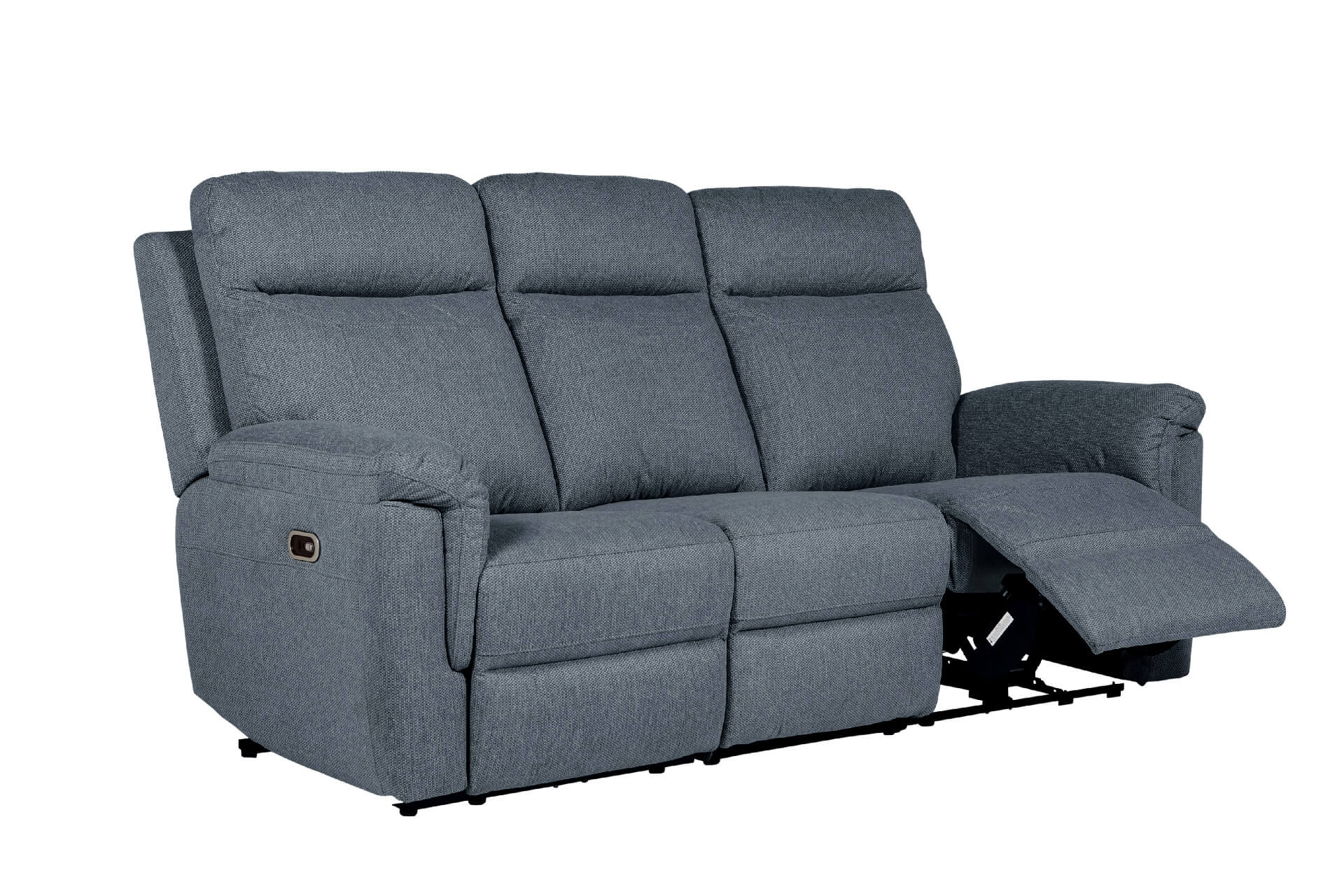 Bowie 3 Seater Electric Recliner – Grey with USB Ports - Image 6