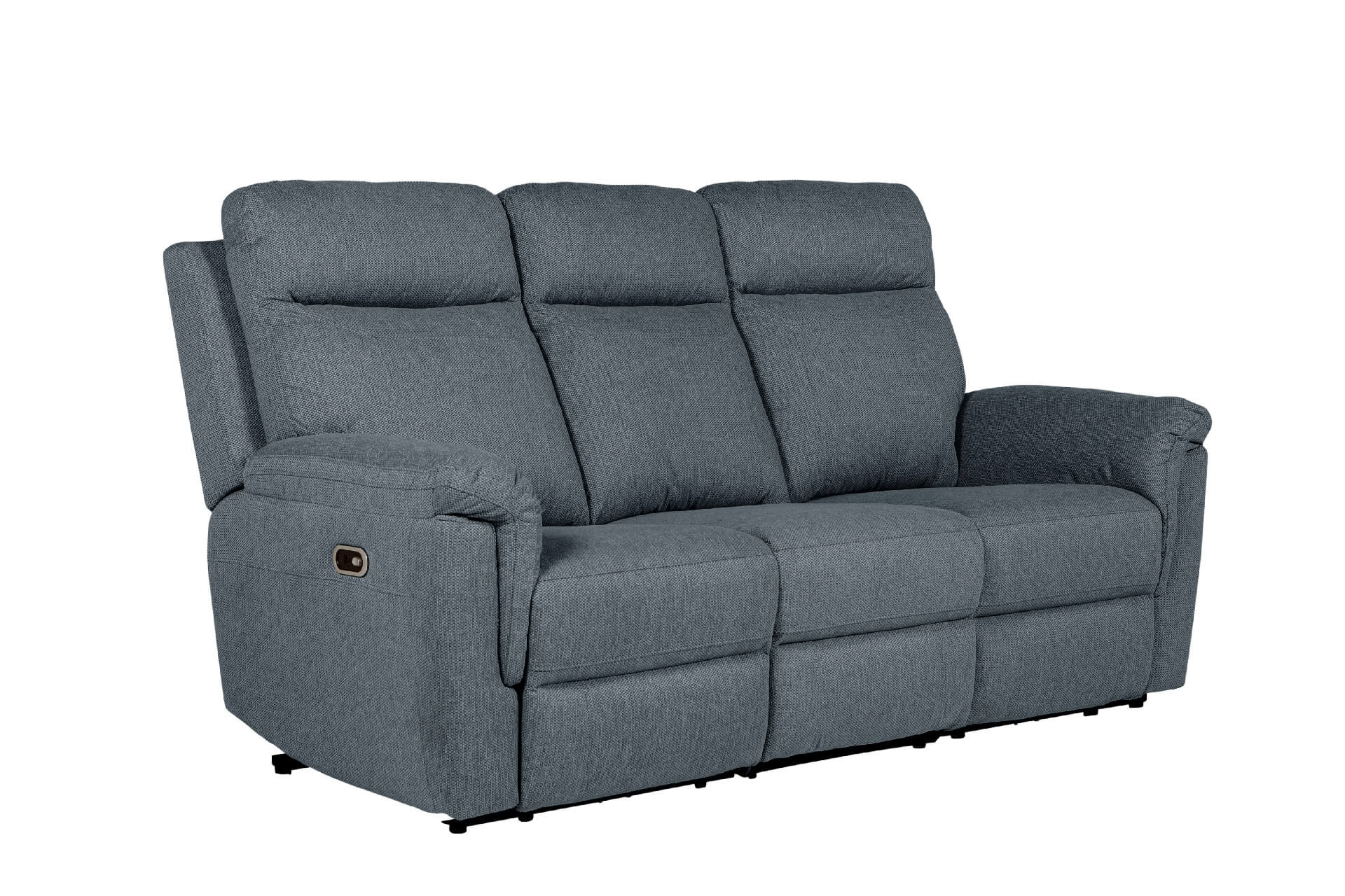 Bowie 3 Seater Electric Recliner – Grey with USB Ports - Image 7