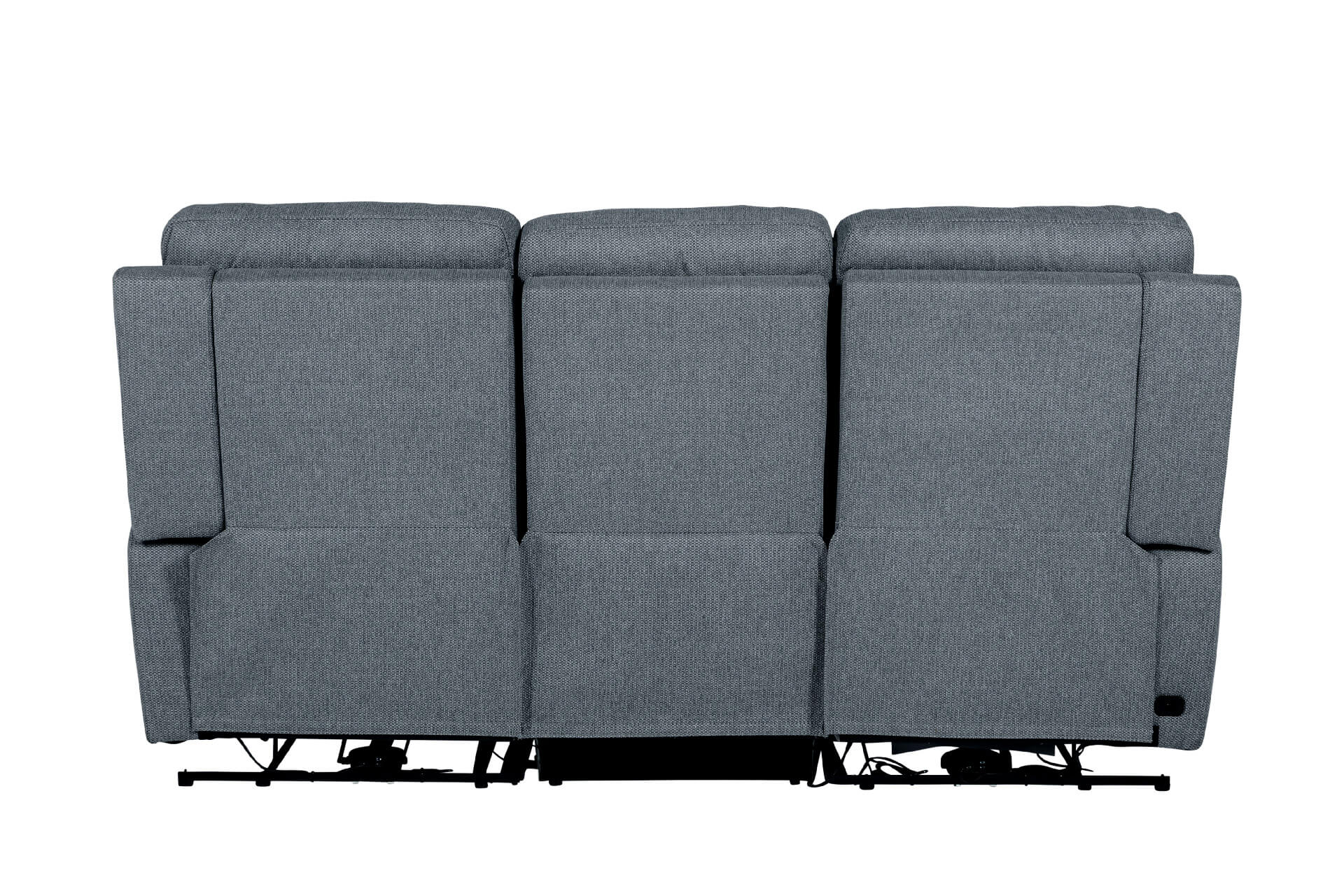 Bowie 3 Seater Electric Recliner – Grey with USB Ports - Image 9