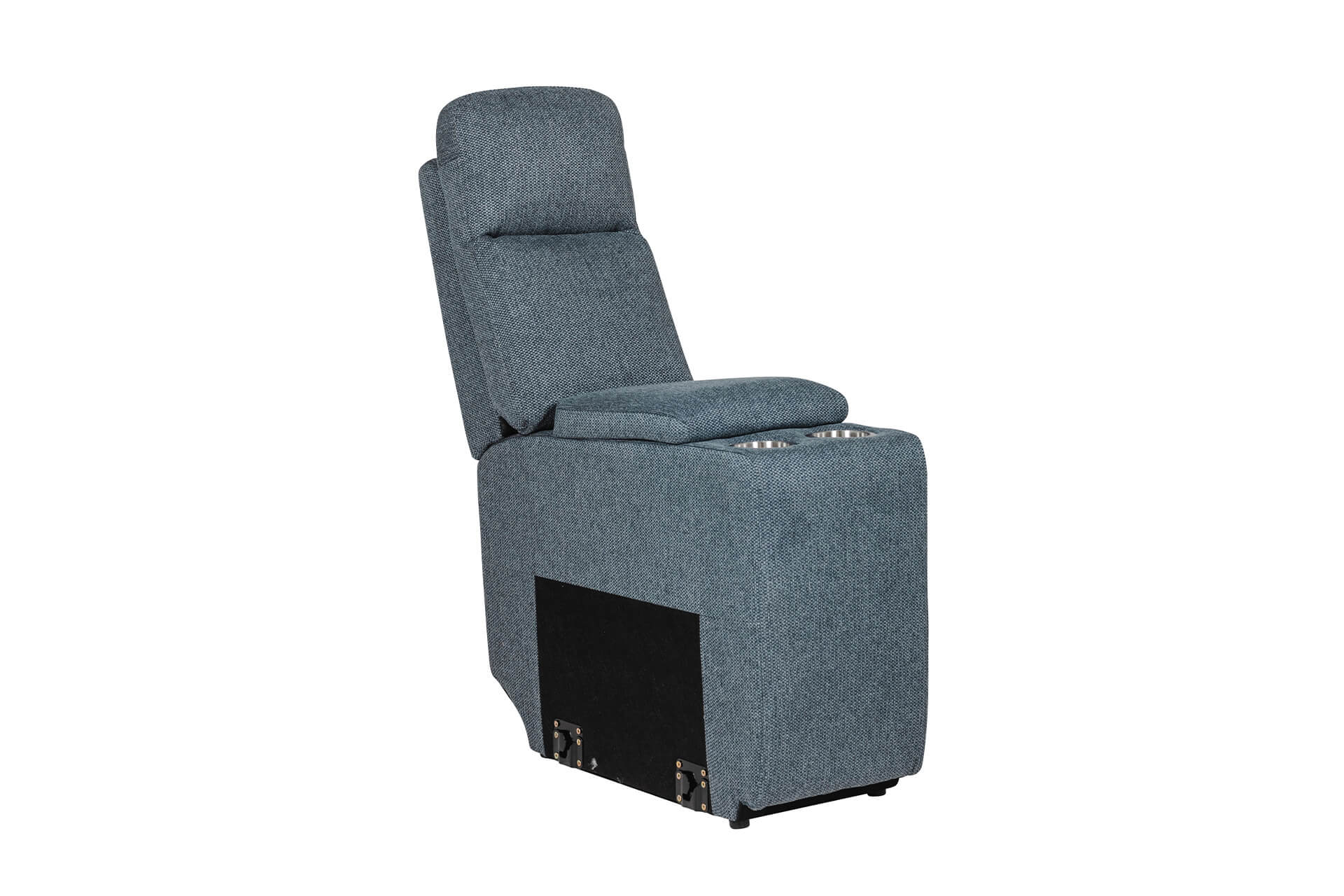Bowie Console Sectional – Grey with Hidden Storage and Cupholders 330mm - Image 6