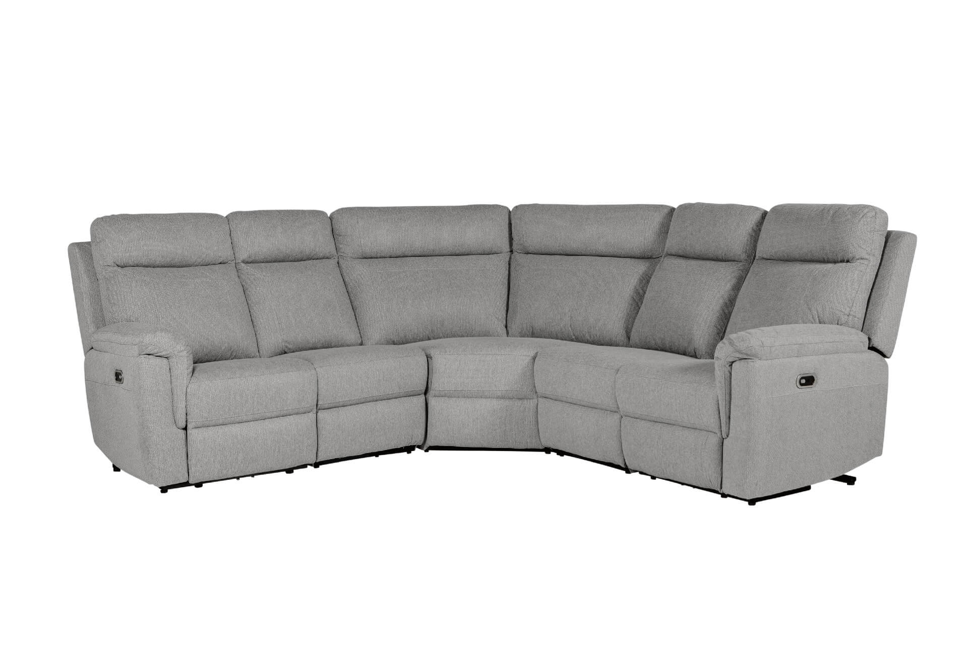 Bowie Corner Group Electric Recliner – Grey with USB Ports (4pcs)