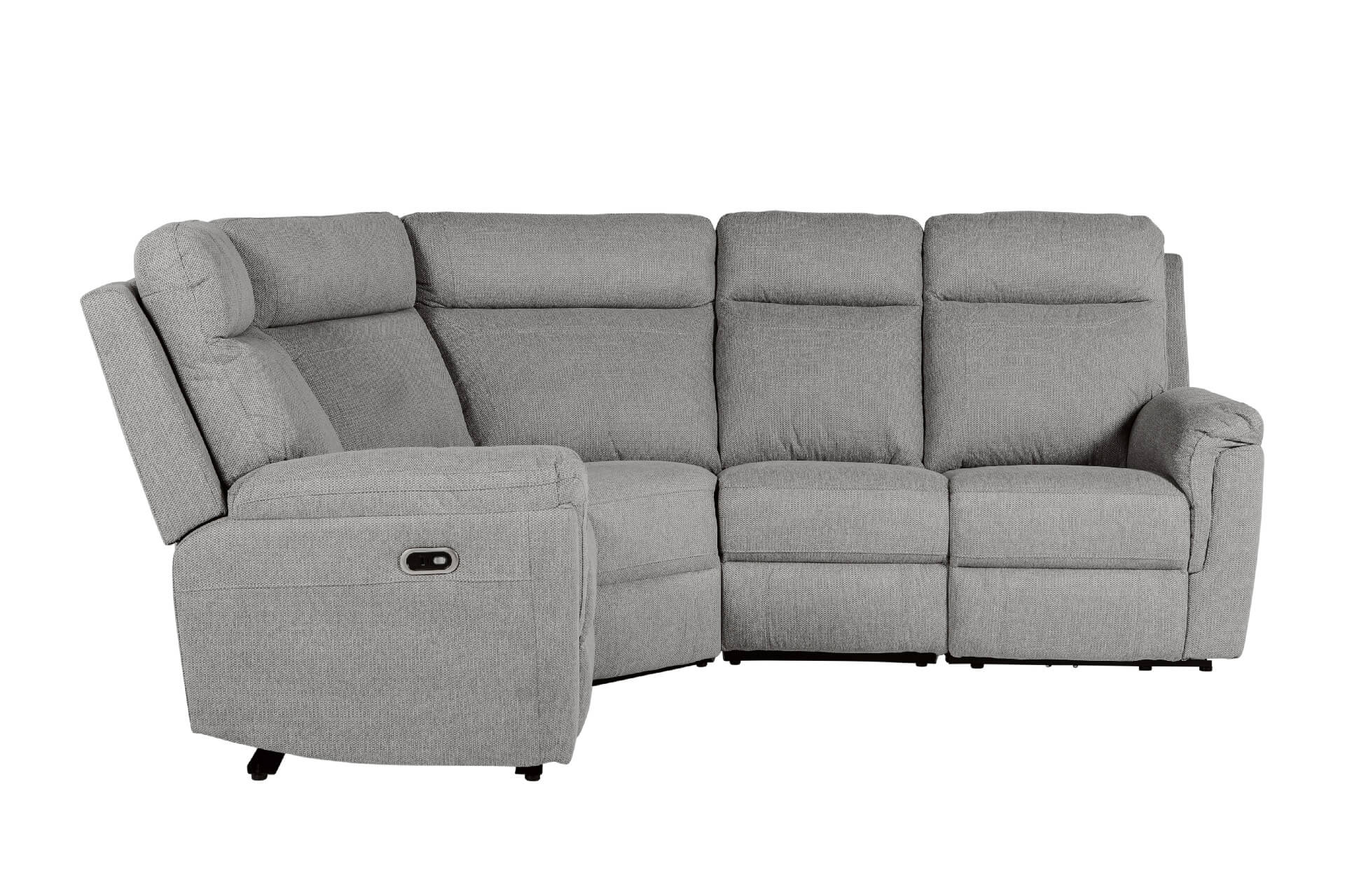 Bowie Corner Group Electric Recliner – Grey with USB Ports (4pcs) - Image 2