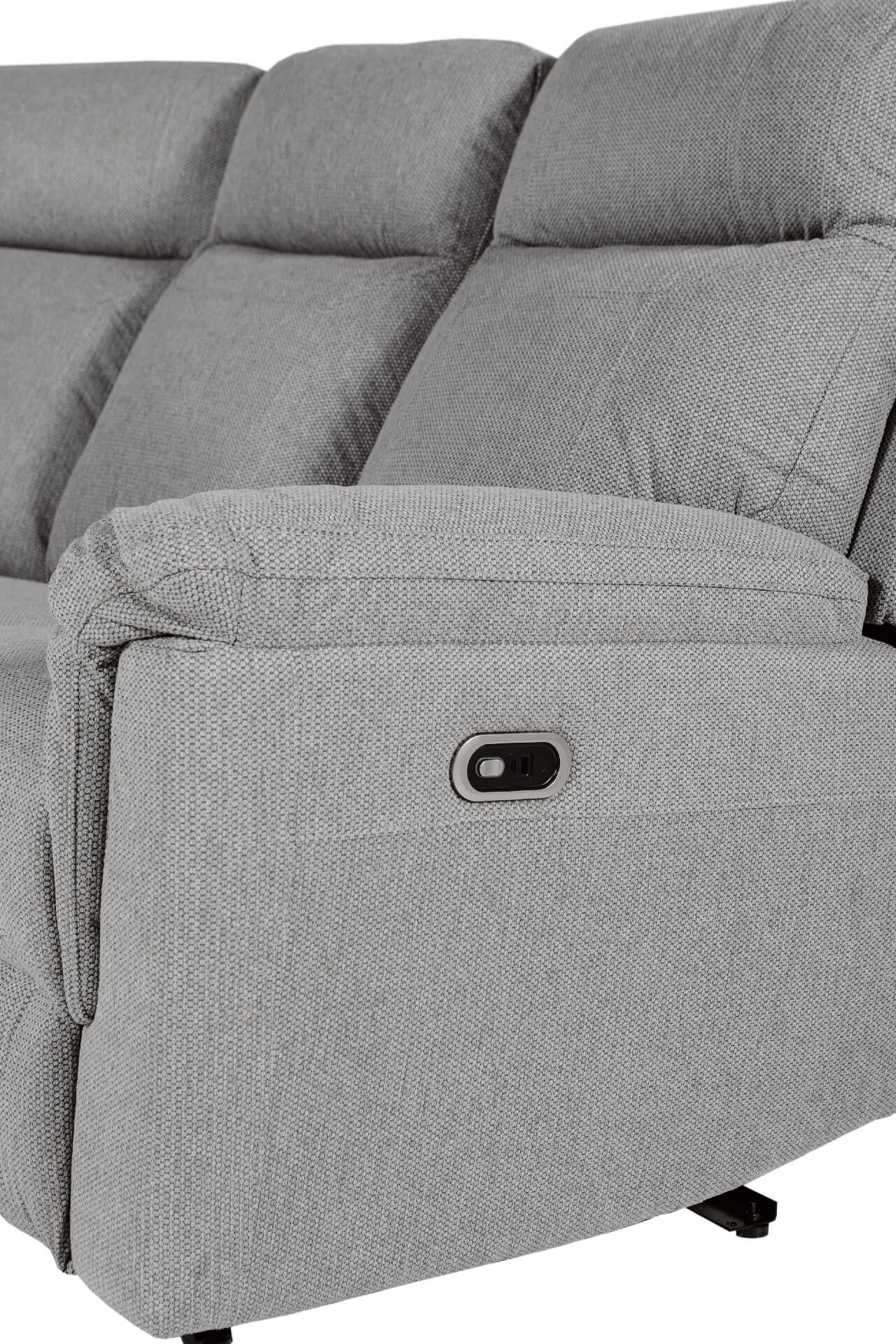 Bowie Corner Group Electric Recliner – Grey with USB Ports (4pcs) - Image 6
