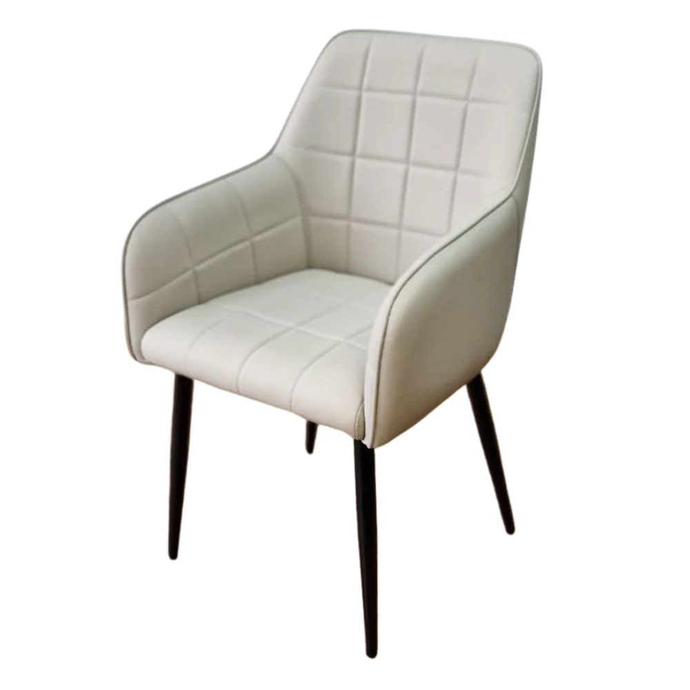 Branca Dining Chair – Taupe PU Upholstery - Image 2