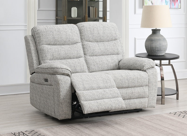 Bromley Grey Fabric Powered Reclining 2PP Sofa – Chenille with Smooth Power Recline (Copy)