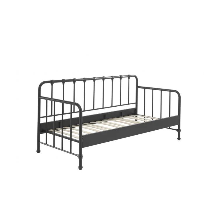 BRONXX Cabin Bed 90x200cm – Industrial Metal Design in Matte Black - Image 4
