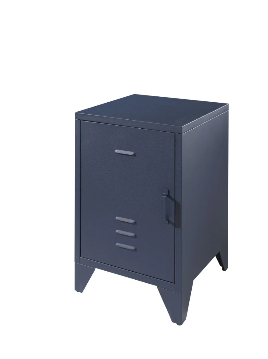 Bronxx Nightstand – Industrial Metal Design with Shelf - Image 2
