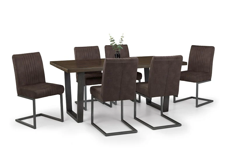 Brooklyn Dark Oak 1.8 m Dining Set - Image 7