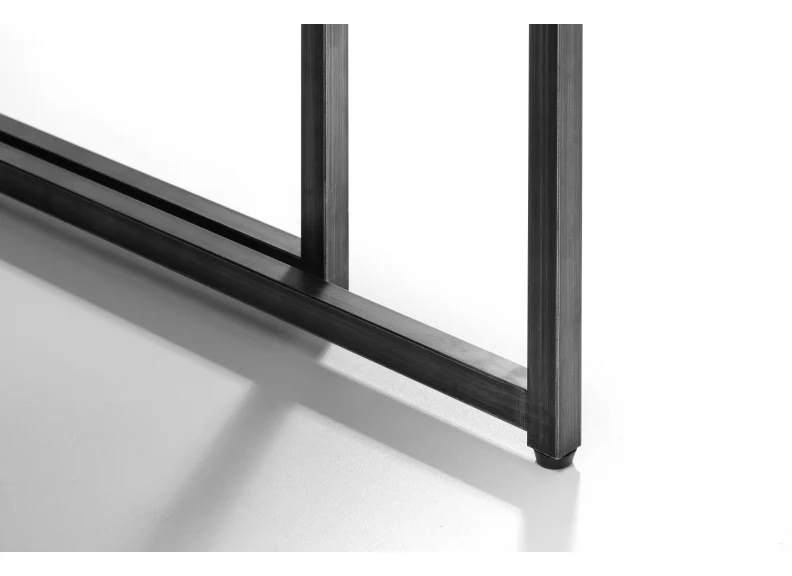 Brooklyn Dark Oak Nesting Coffee Tables – Solid Oak with Industrial Metal Legs - Image 5