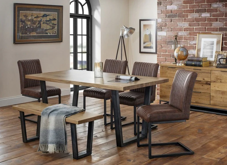 Brooklyn Oak Dining Bench - Image 5