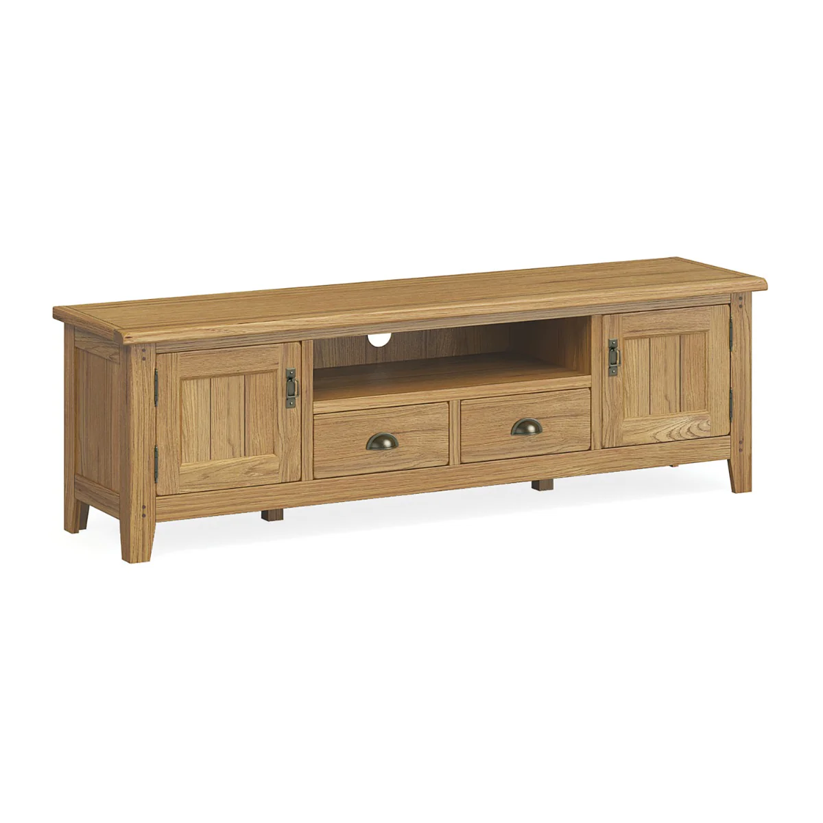 Burford Large TV Unit – Oak Finish 180cm
