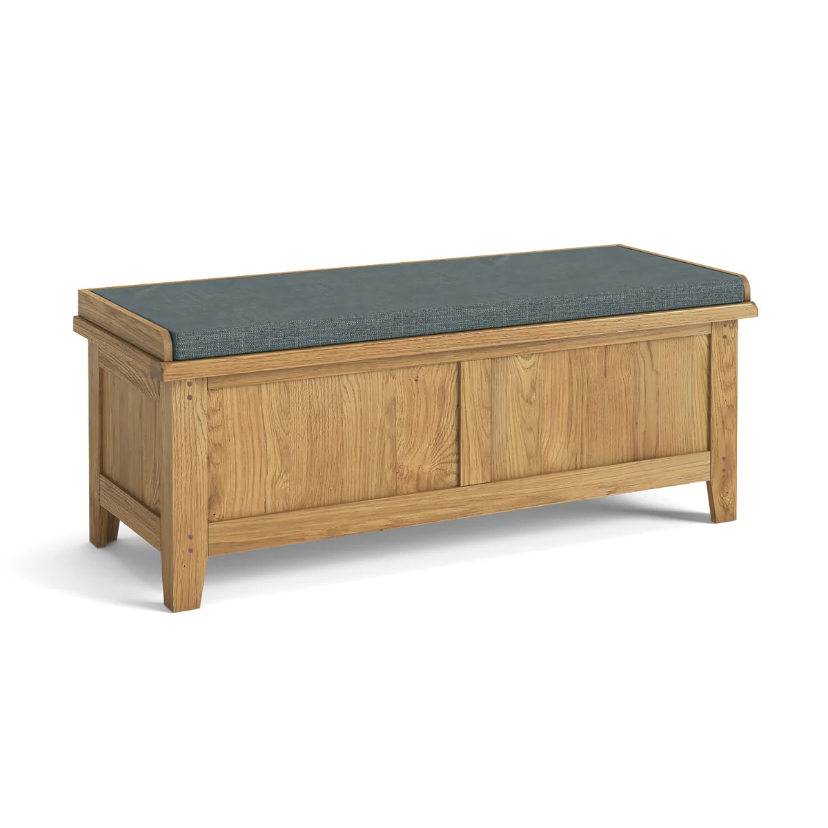 Burford Storage Bench – Warm Waxed Oak Finish (PRE-ORDER FOR JUNE)