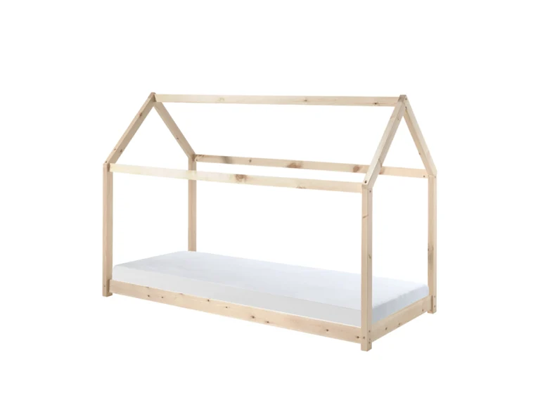 Cabane Children's Beds – Eco-Friendly House Design in Natural Pine 70x140 cm - Image 7