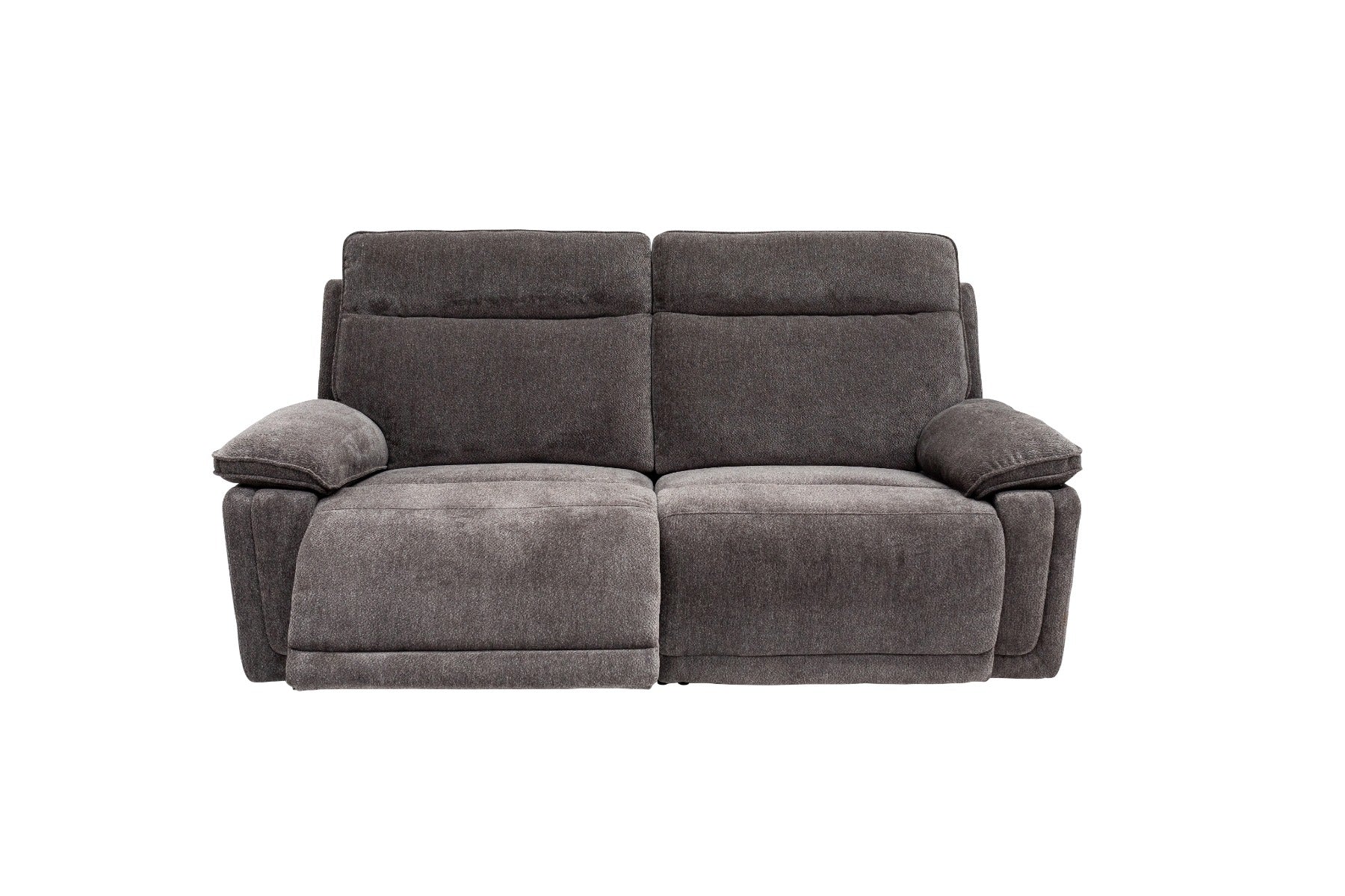 Cadenza Charcoal Fabric Electric Recliner Sofa – Piped Trim, USB Charging Ports, and Sumptuous Seating - Image 3