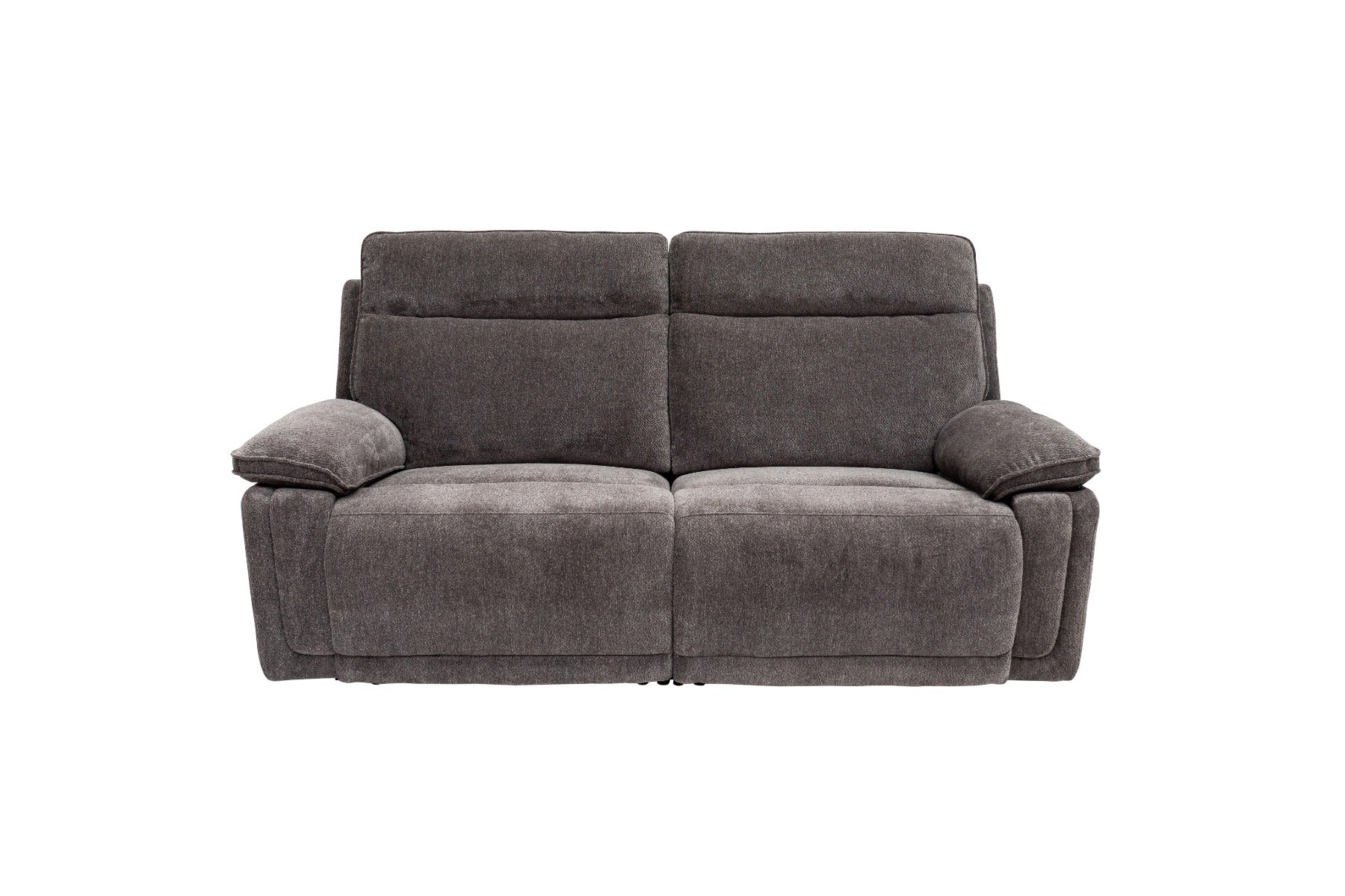 Cadenza Charcoal Fabric Electric Recliner Sofa – Piped Trim, USB Charging Ports, and Sumptuous Seating - Image 4