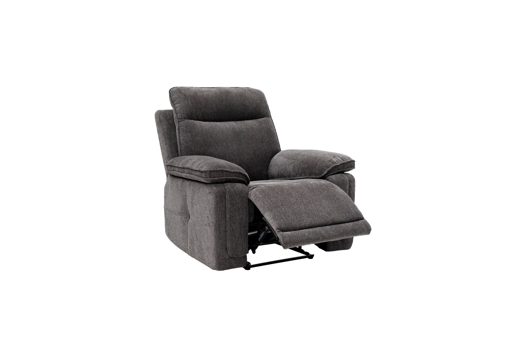 Cadenza Electric Recliner Armchair – Charcoal Fabric with USB Charging Ports