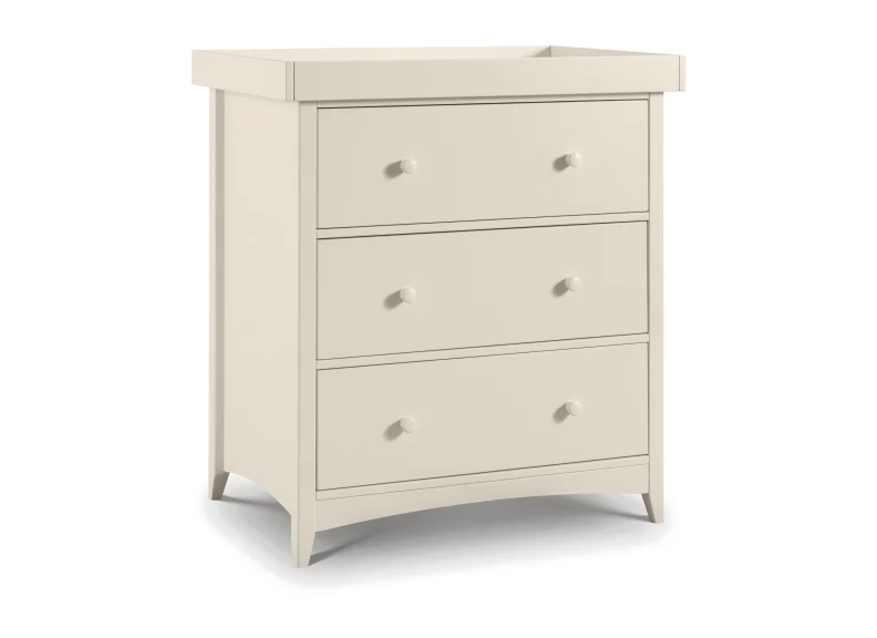 Cameo Changing Station – Off-White Pine with Barrier Surround