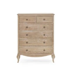 Camille 4+2 Drawer Chest – Limed Oak Finish with Spacious Storage (PRE-ORDER FOR AUGUST) - Image 3