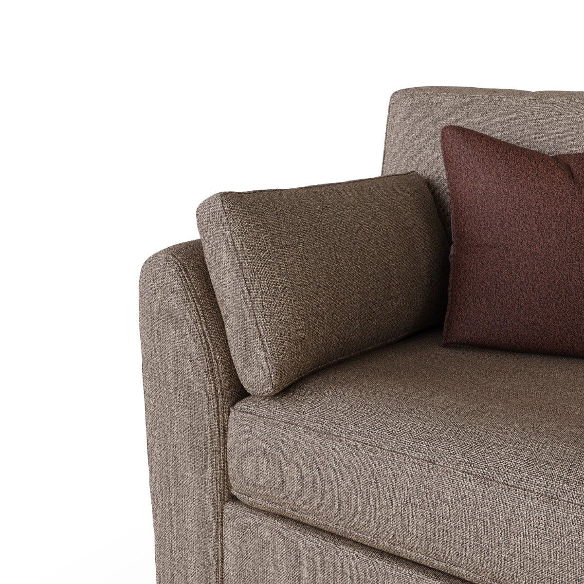 Cantrell 2 Seater Sofa – Biscuit Fabric with Pocket Springs - Image 5