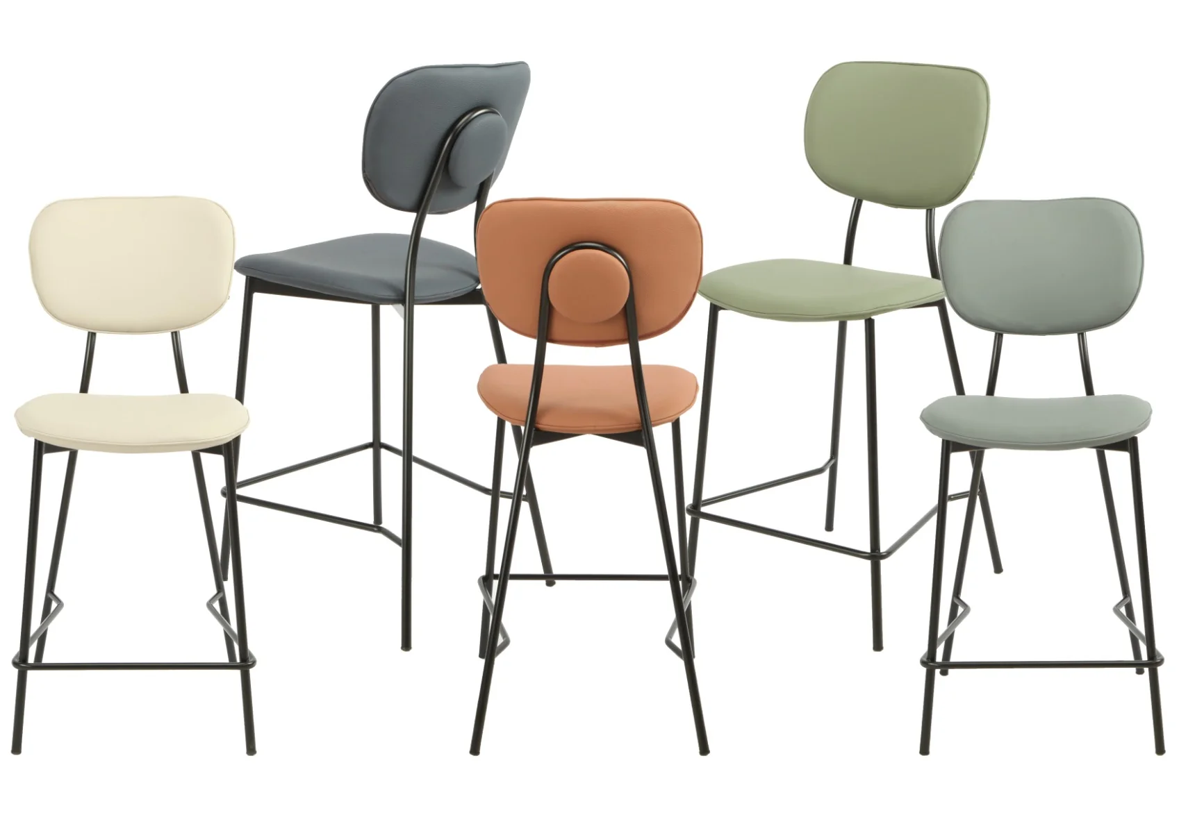 Capri Bar Stool Grey - Image 4