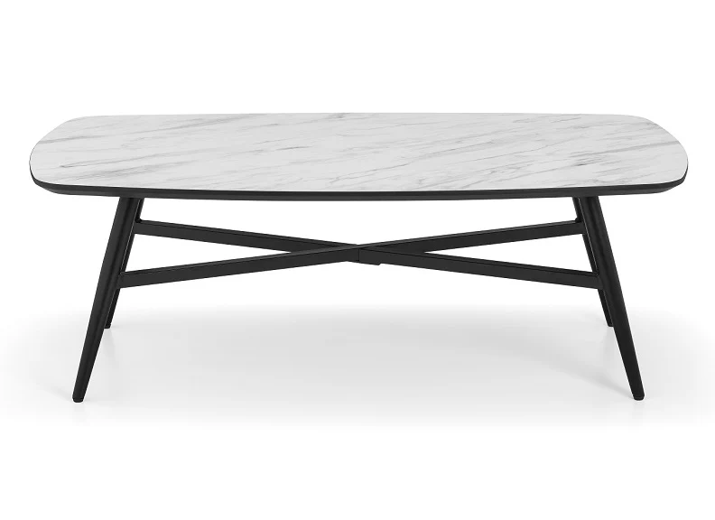 Elegant Caruso Marble Effect Coffee Table - Image 3