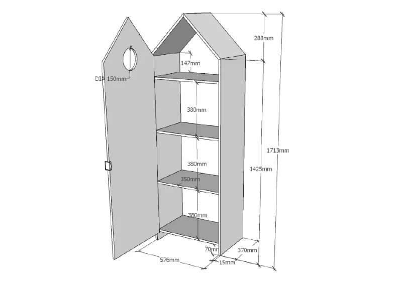 Casami One Door Wardobes - Image 10