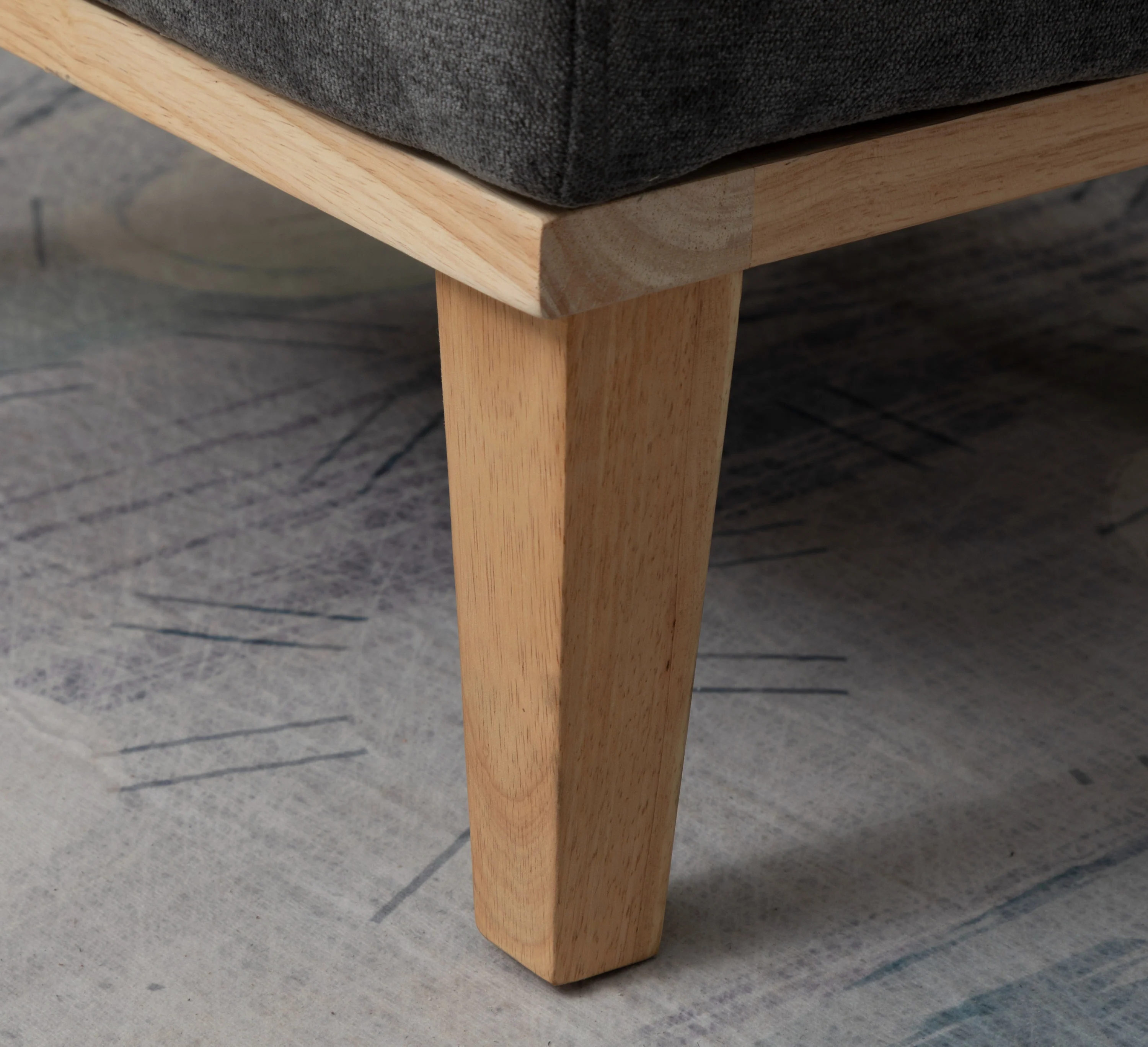 Chair + Footstool 1986 Dark Grey - Image 8