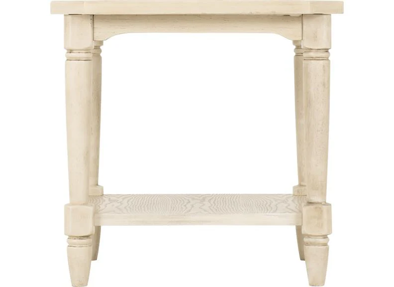 Chantilly End Table – Antique Cream Finish - Image 3