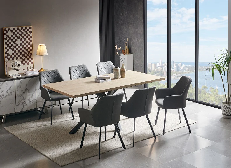 Chrissie 2 m Dining Set - Image 2