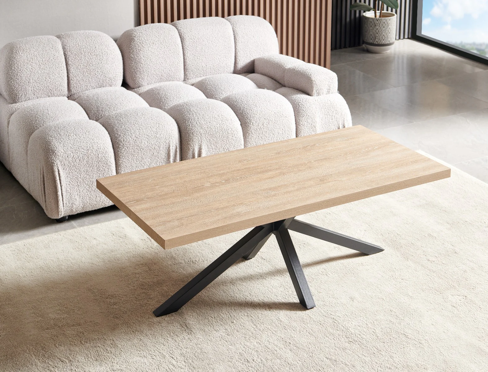 Chrissie Coffee Table - Stylish and Durable Oak Coffee Table - Image 3