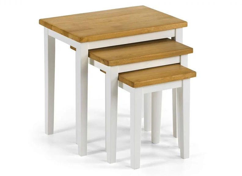 Cleo Table Nests – Solid Rubberwood Design with Three Tables (JBN) - Image 14