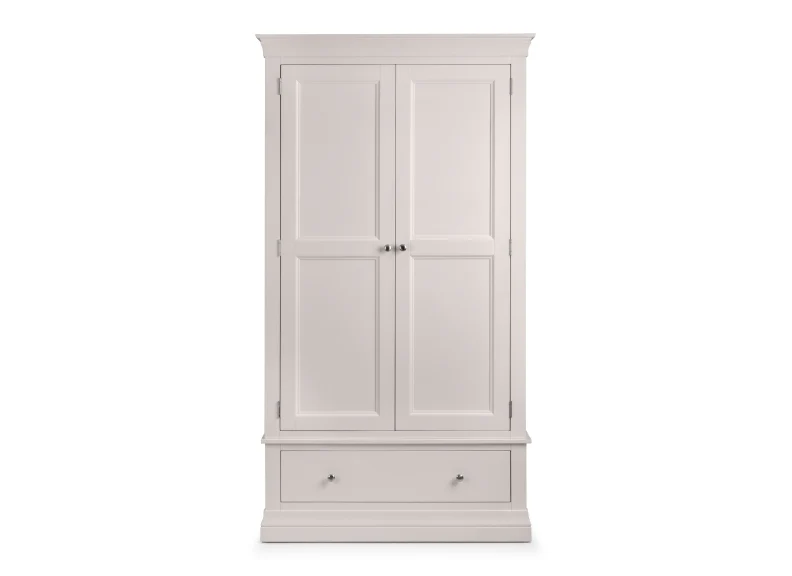 Clermont Grey Two Door Wardrobe - Image 7