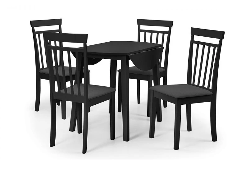 Coast Black Round Drop Leaf Dining Set - Image 4