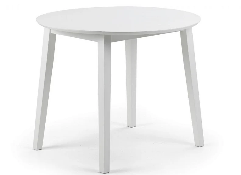 Coast White Round Drop Leaf Dining Set - Image 4