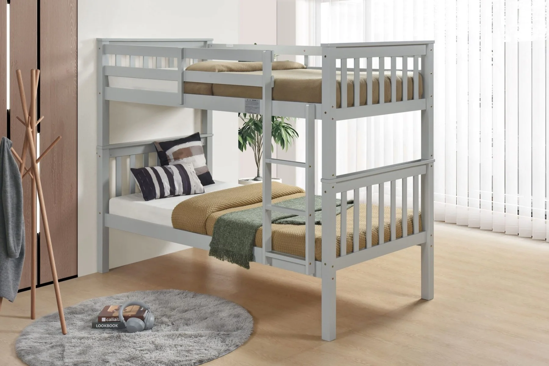 Colton Bunk Bed in White or Grey Colour
