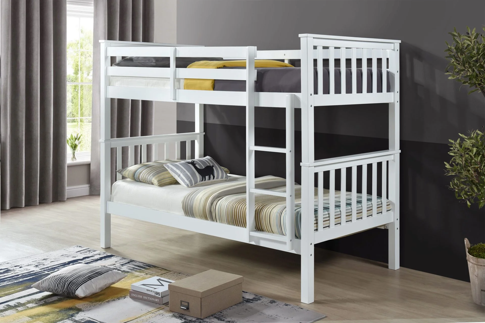 Colton Bunk Bed in White or Grey Colour - Image 4