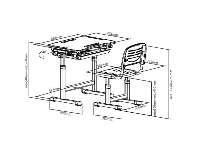 Comfortline 201 Children's Desks - Image 3