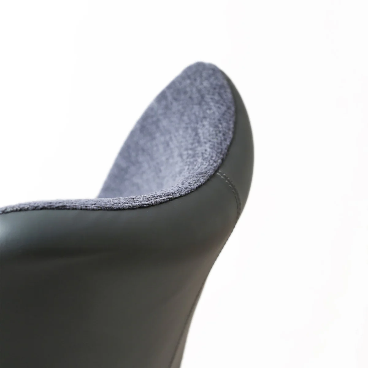 Contour Barstool – Slate Grey PU Leather with Gas-Lift Adjustment - Image 5